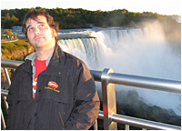 Aaron at Niagara Falls