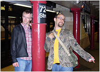 Rick and Richard in the subway
